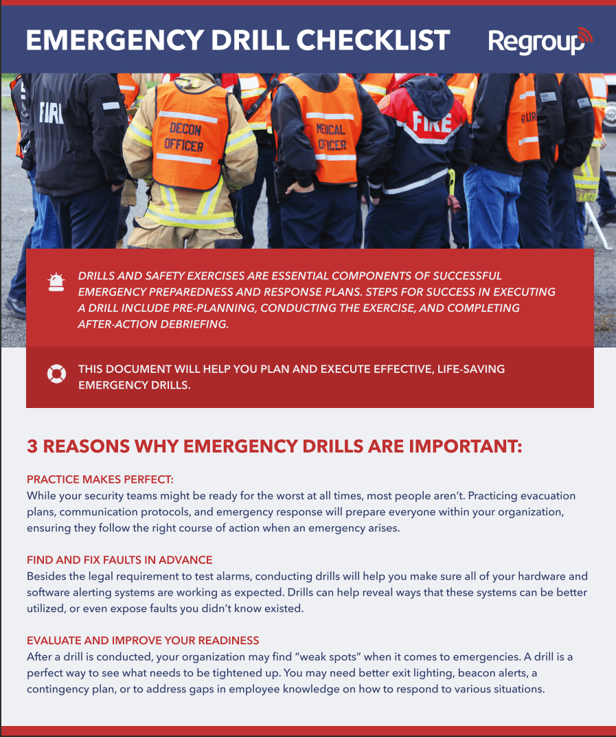 Drill Checklist
