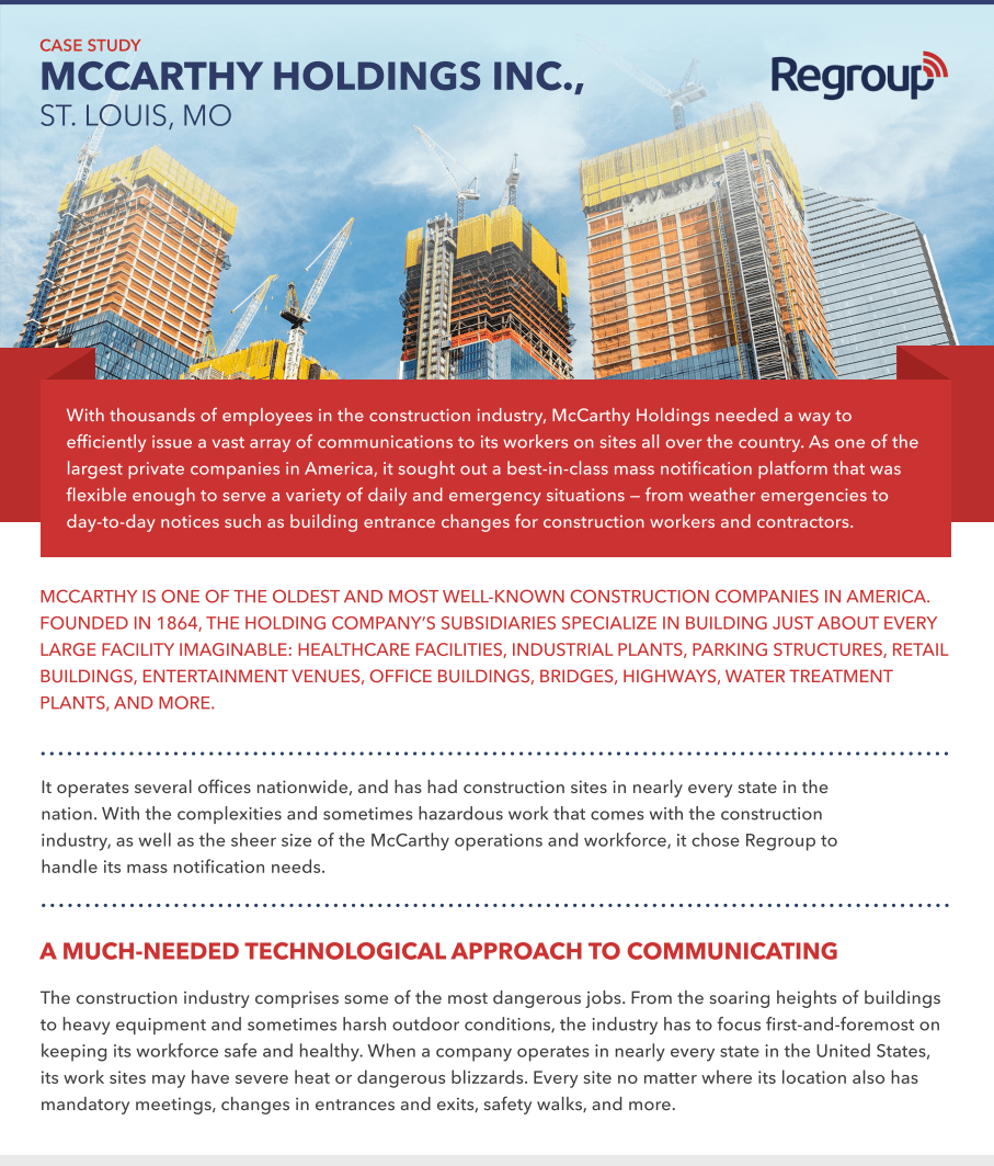 McCarthy Construction Case Study
