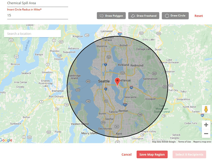 Regroup Geofence Illustration