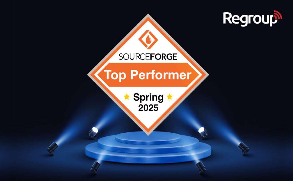 Regroup Mass Notification Wins the Spring 2025 Top Performer Award in Mass Notification Systems from SourceForge